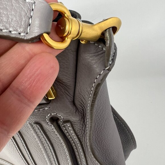 🤩AUTHENTIC*EXCELLENT CONDITION Chloé Marcie Satchel/Crossbody Handle Bag Medium - Picture 11 of 11